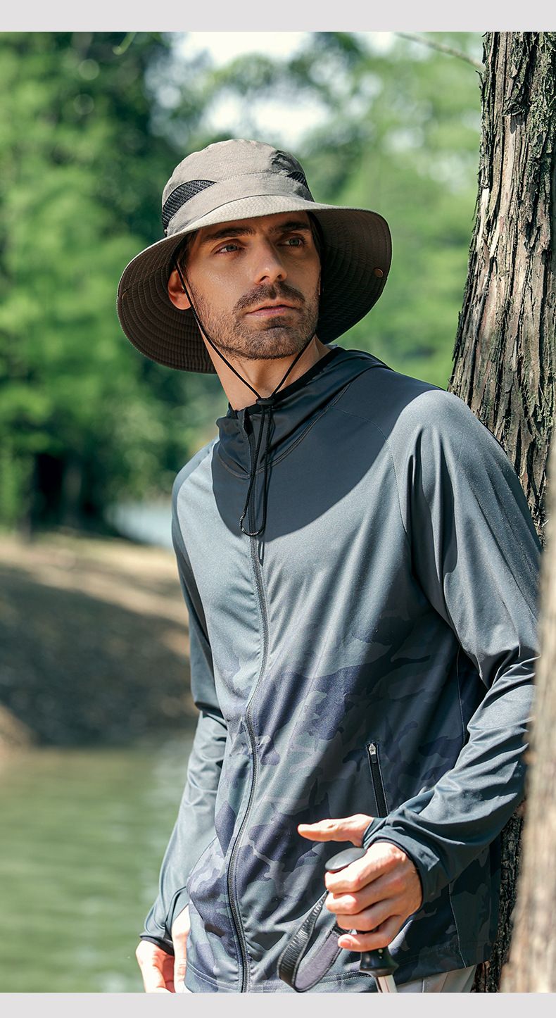 Cappelli da pescatore per uomo e donna, cappelli estivi da campeggio, cappelli da sole con grandi gronde, traspiranti_voghion.com