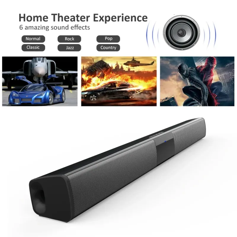 HIFI Wieless Bluetooth Speake Home Theate TV Compute Echo Wall Steeo Suound Sound FM Radio Remote Contol_voghion.com