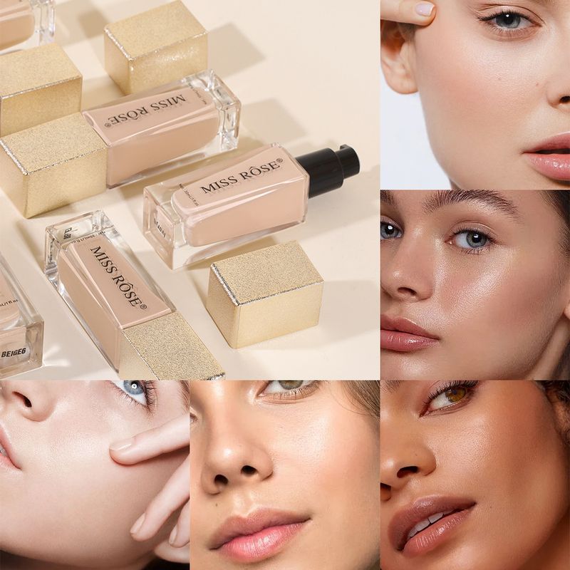 Makeup Long Lasting Waterproof Non Smearing Liquid Foundation Light Natural Clear Sweat Proof Oil Control Concealer Foundation_voghion.com