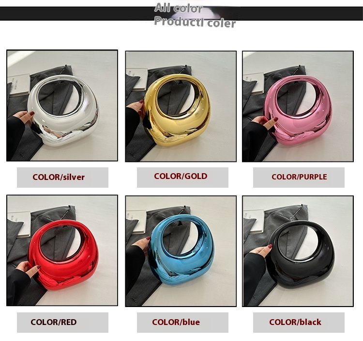 This Year's Popular Bags For Women Are New European And American Fashion Candy Colored And Stylish Wrist Shiny Acrylic Dumpling Bags_voghion.com