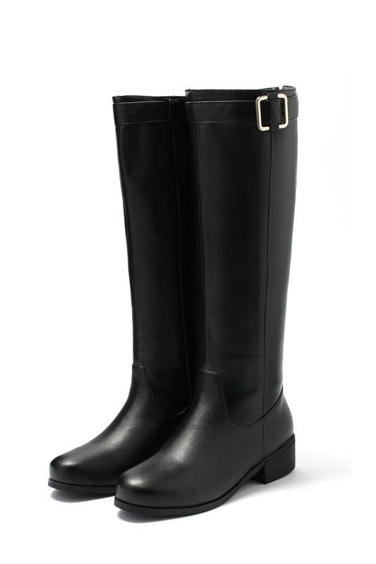 【Pre-sale | Ships In 15 Days】Women's Shoes Autumn/winter Style, Fashionable Riding Boots, Versatile Round Flat Mid Calf Boots_voghion.com