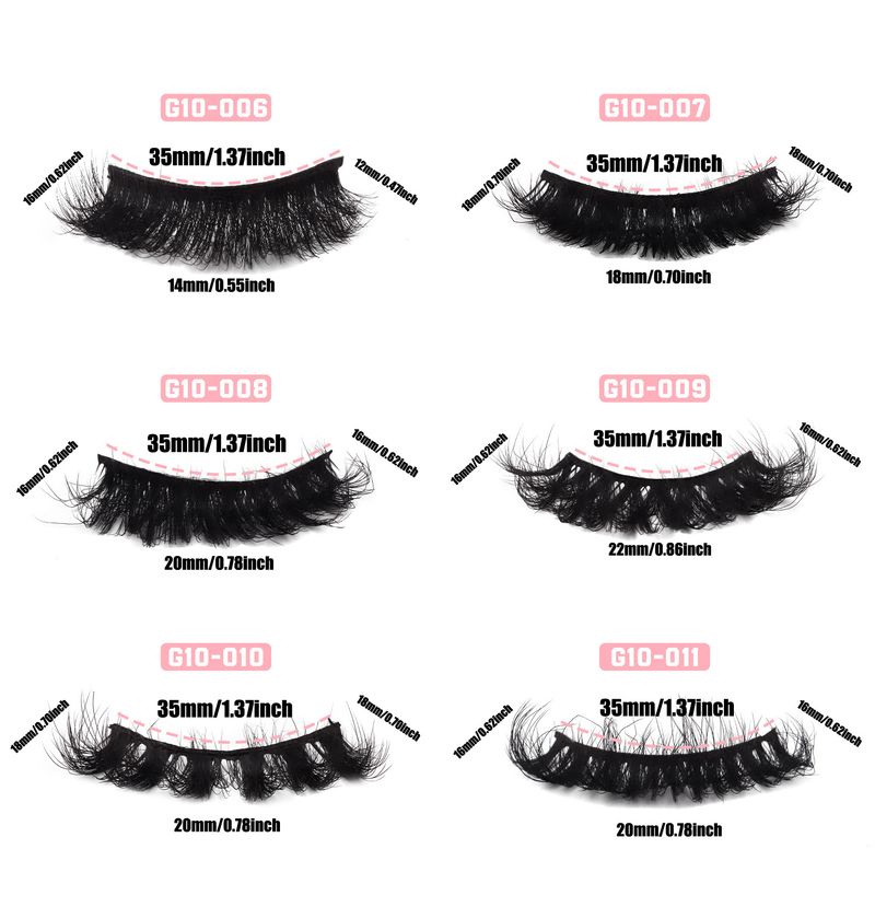 European And American Hot-Selling 10 Pairs Dense Fluffy False Realistic Multi-Layer Natural Long Curly Eyelashes_voghion.com