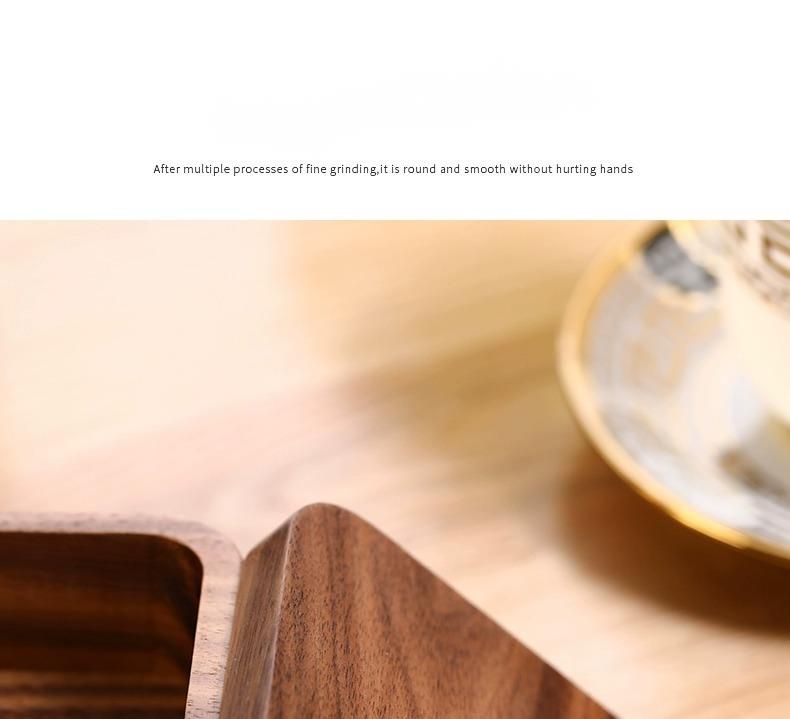 Boîte à fil dentaire en bois massif, boîte de rangement pour cure-dents en bois de noyer noir de style chinois avec couvercle, pour usage domestique_voghion.com