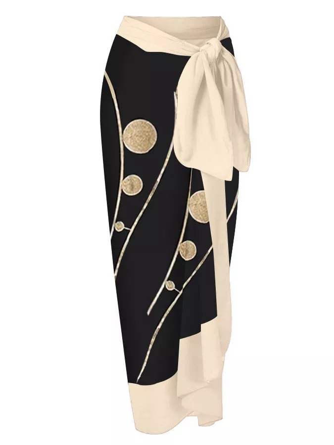 Damen Einteiler Badeanzug mit Retro-Print Damen Zweiteiliger Badeanzug mit Strandkleid für den Urlaub im Thermalbad_voghion.com