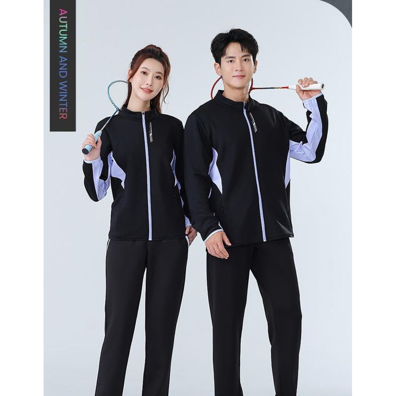 Herbst/Winter Badminton-Trainingsset für Damen und Herren, Performance-Sportbekleidung, lange Hose, Arbeitskleidung_voghion.com