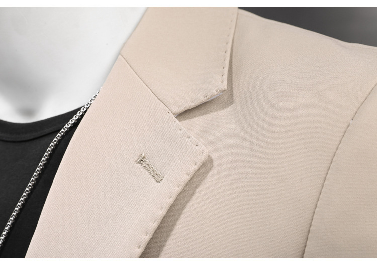 Costum bărbătesc casual, mărime mare, slim fit, costum bărbătesc, la modă, elegant, culoare solidă, costum mic_voghion.com