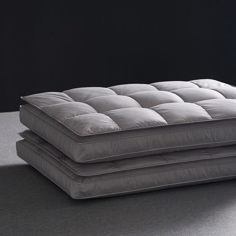 Cuscino di protezione per il collo in piuma d'oca con memory foam a doppio strato_voghion.com