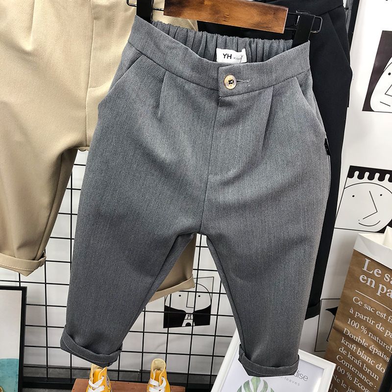 Kinderkleding Kinderpakbroeken 2024 nieuwe kinderbroeken kleine en middelgrote kinderbroeken stijlvolle jongenspakbroeken_voghion.com