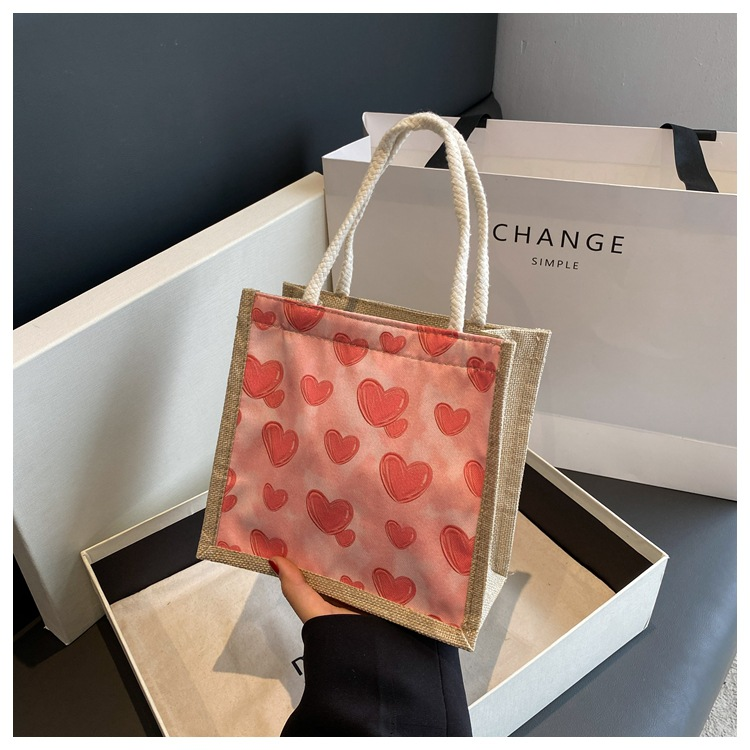 Ny hett säljande fräsch och söt pendling mångsidig handväska för japanska tjejer som bär kärlekslinneväska_voghion.com