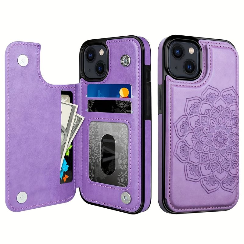 Étui en cuir gaufré pour iPhone 14, 13, 12, 11 Pro, XS, X Max, XR, 8, 7 Plus, SE 2020, 2022, coque antichoc de luxe_voghion.com