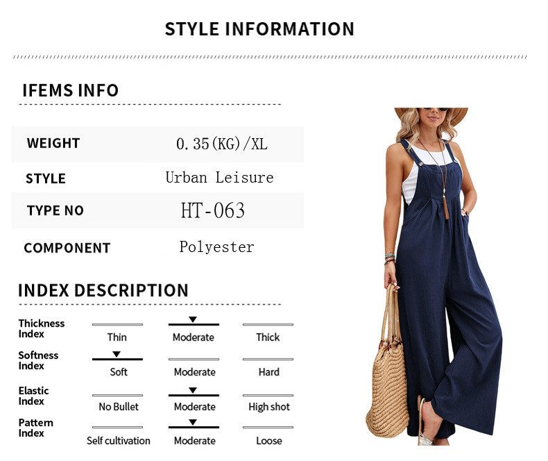Women"s Solid Color Casual Strappy Jumpsuits_voghion.com