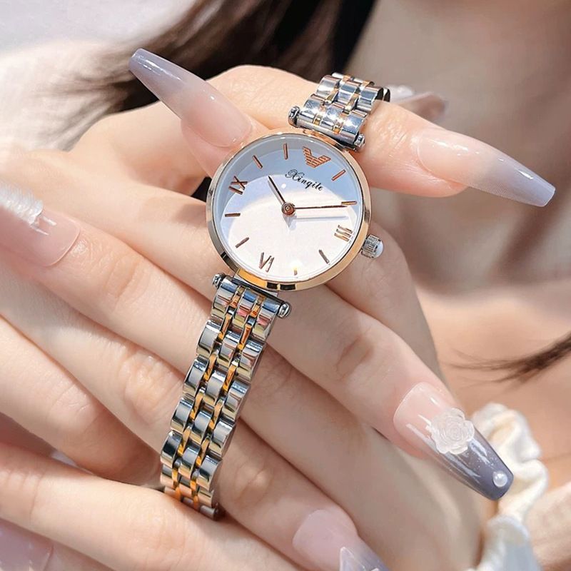 Gypsophila Stahlband wasserdichte Damenuhr Nischenmode kleine exquisite Kuaishou Live-Streaming_voghion.com