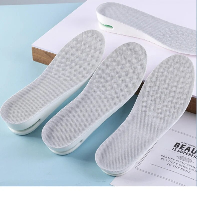 1 Paar orthopädische Höhenerhöhungs-Einlegesohlen für Füße, Sport-Lufteinlegesohlen, Komfort, Plantarfasziitis, Schuhe, Einsätze, Schock_voghion.com