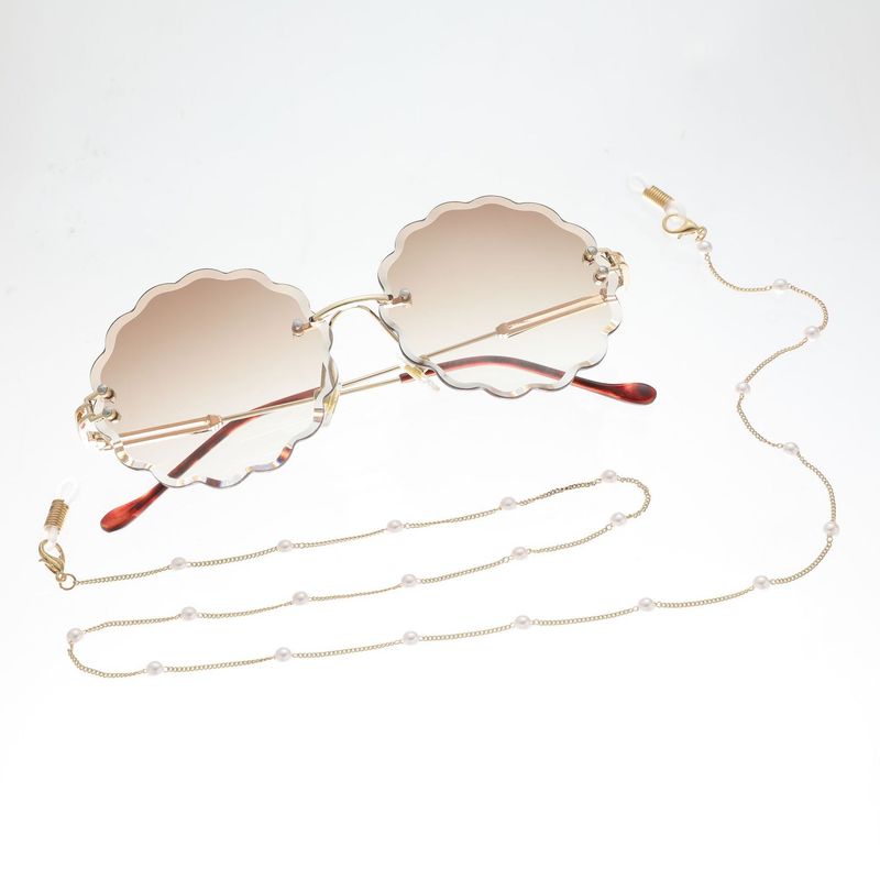 Cadena de perlas sencilla de moda para colgar en el cuello, correa anticaída, accesorios para gafas_voghion.com