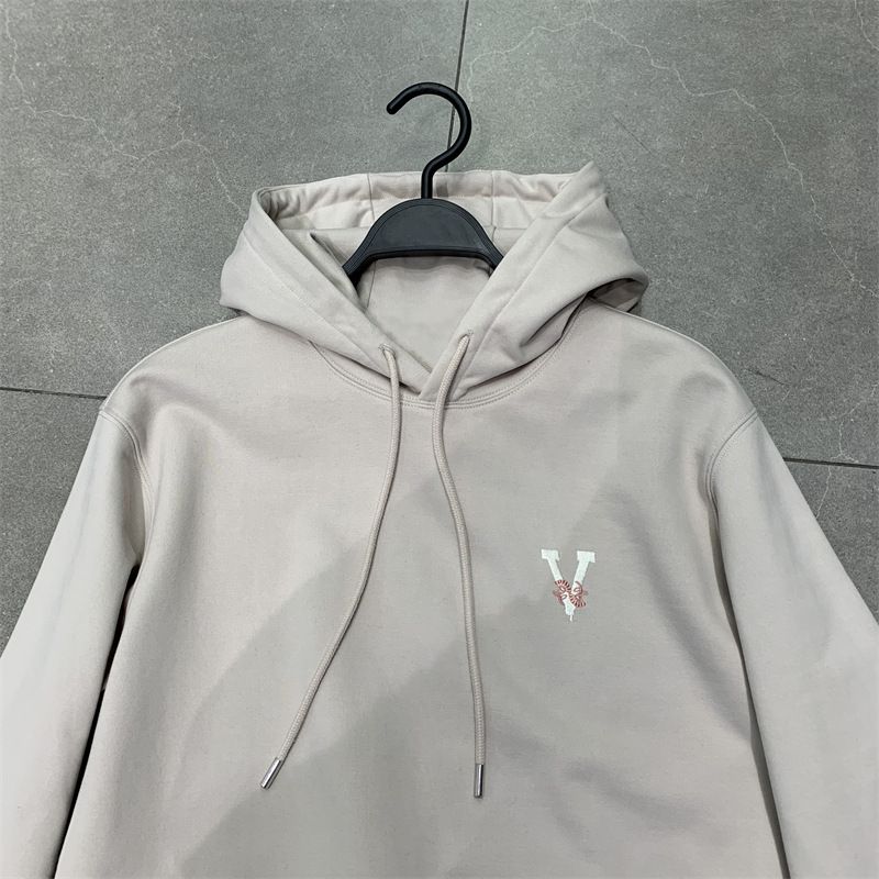 Felpa con cappuccio alla moda coreana con cappuccio color albicocca al latte da uomo Wang Hedi 2024 Primavera Trendy B2CRE1125_voghion.com