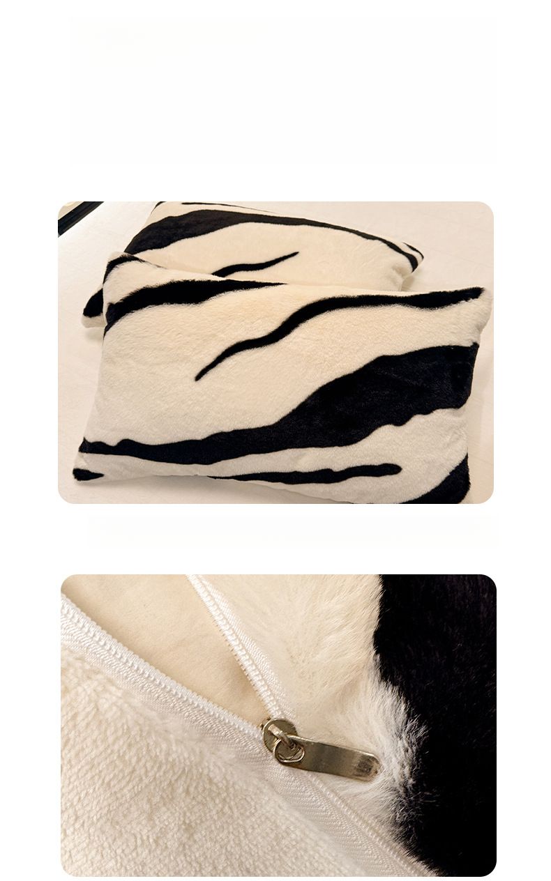 Winter Thickened Rabbit Fur Cashmere Four-Piece Set Warm Bedding Combo With Sheets And Duvet Cover_voghion.com