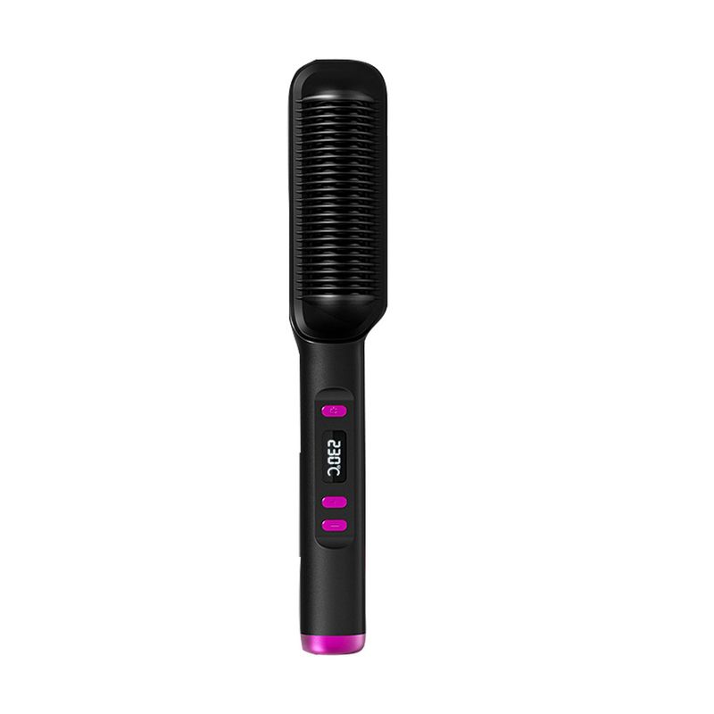pettine per capelli lisci piastra per capelli a ioni negativi non danneggia i capelli capelli lisci pigri capelli ricci pettine arricciacapelli elettrico in compensato a doppio scopo_voghion.com