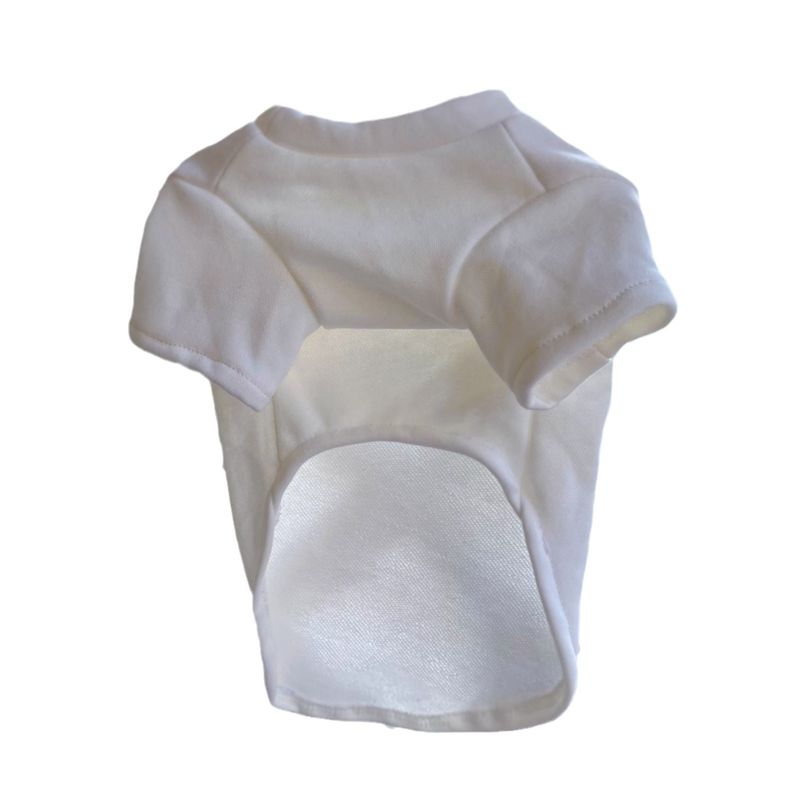 Pet Versatile White T-Shirt Kittens And Basic Base Shirt For Puppies, Short Sleeve Camouflage Pure Cotton Comfortable_voghion.com