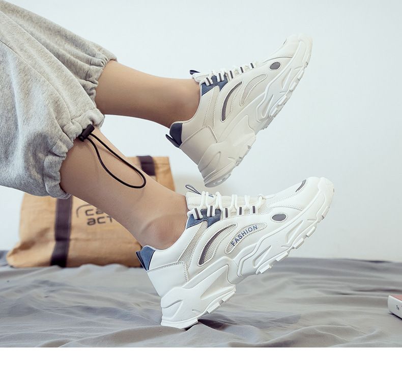 Men's Shoes Breathable Mesh Running Shoes With Thick Sole, Lightweight Comfortable Sneakers For Jogging, Walking, Gym Workouts_voghion.com