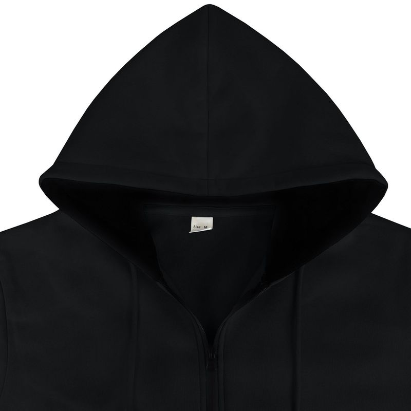 Felpa casual con cappuccio e cerniera, calda e funzionale, in velluto, per uomo, autunno e inverno_voghion.com