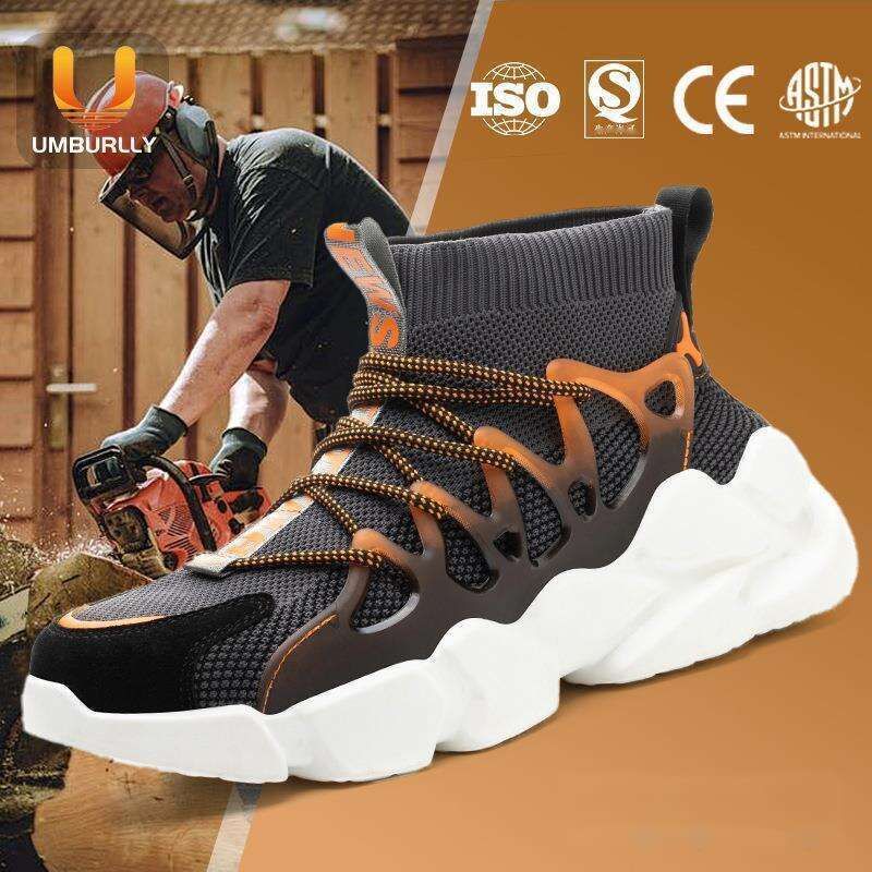 Scarpe antinfortunistiche da uomo, antiforatura, leggere e traspiranti, con punta in acciaio, isolate._voghion.com