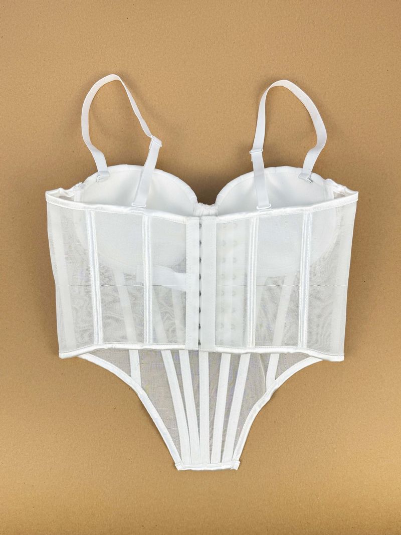 Women's Clothing Pleated Design Herringbone Bra High End Outer Wear Bra With Cup Pads Body Shaping Sling_voghion.com