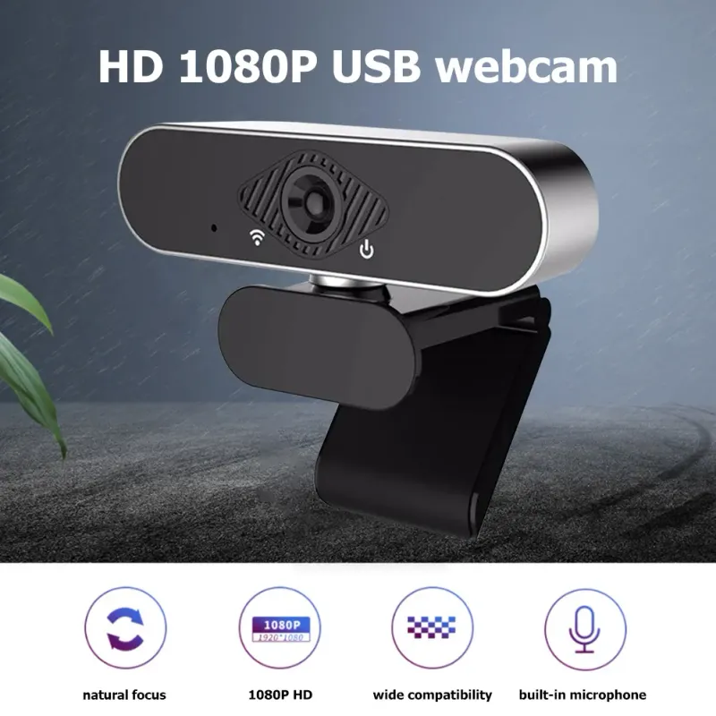 HH-USB25 Webcamera 2MP Full HD 1080P Webcameracamera met ingebouwde microfoon voor transmissie van videoconferenties_voghion.com