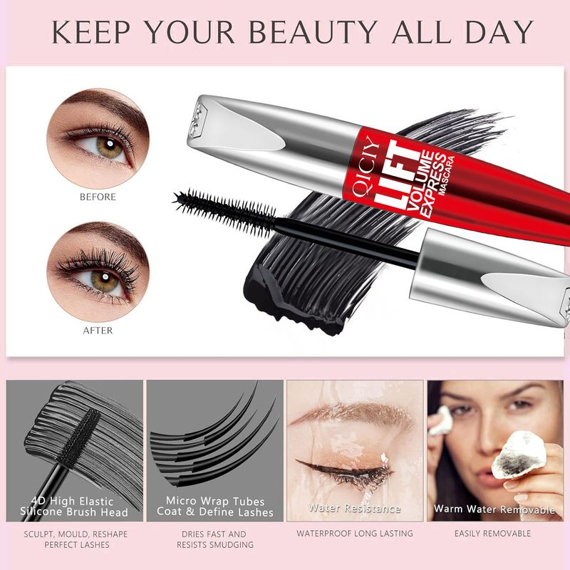 Mascara Make-up QICIY Curling Wasserdichte Mascara Dickes formendes Make-up Mascara_voghion.com