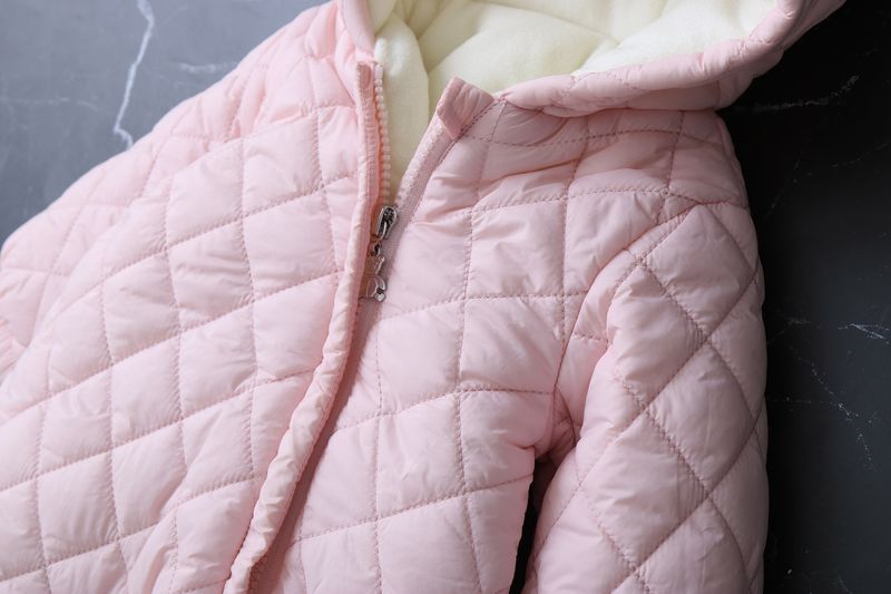 Cozy Fleece-Lined Hooded Baby Jumpsuit With Adorable Ear Design - Winter Warm One-Piece Romper For Toddlers (1-3 Years, 80-100cm) - Soft Polyester_voghion.com