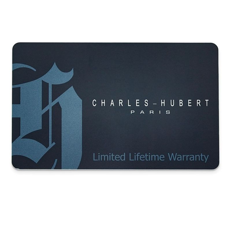 Ladies Charles Hubert Leather Band Dial Retro 21x30mm Watch_voghion.com