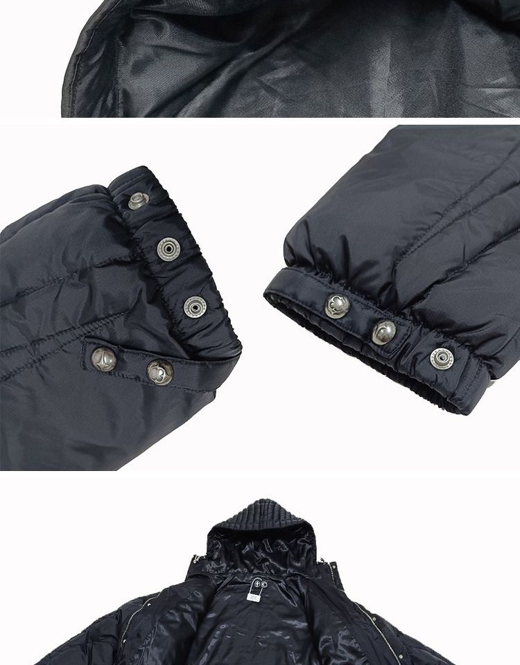 Abbigliamento da uomo Giacca in cotone con cappuccio Giacca calda e scura_voghion.com