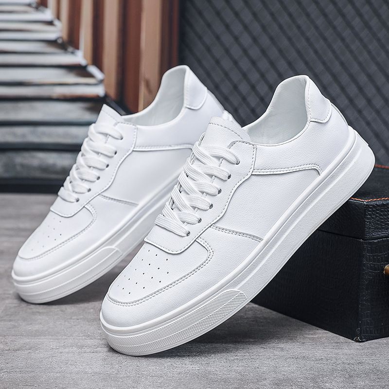 Scarpe da uomo casual versatili sportive di tendenza bianche 2025 nuove F058_voghion.com