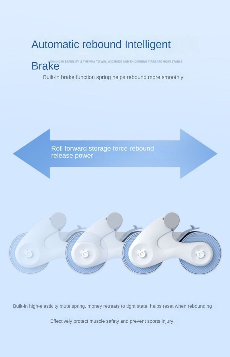 Beginners Automatic Rebound Abdominal Wheel Mobile Phone Bracket Abdominal Muscle Weight Loss Abdominal Roll for Men and Women_voghion.com