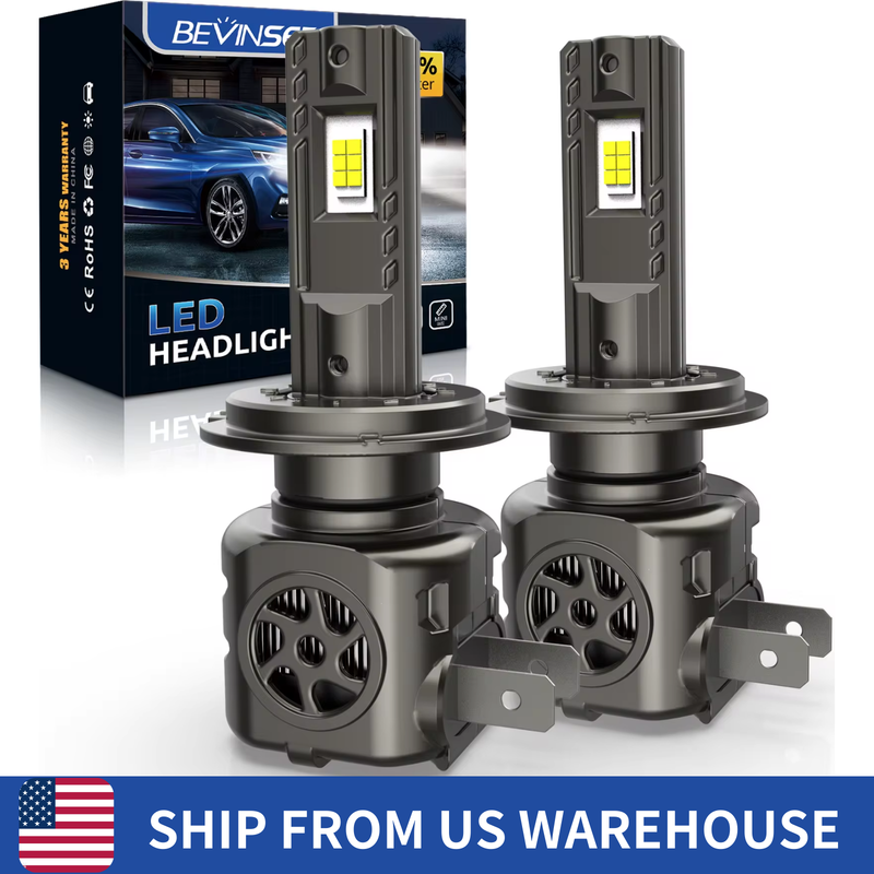 BEVINSEE H7 H4 H1 Koplamplampen CANBUS 100W 15000LM Super Bright 9005 HB3 9006 HB4 LED Mistlampen 6000K Krachtige Lamp_voghion.com