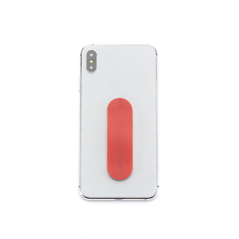 Kunjiuyou Fingerrem Grip Stand Holderbeslag til iPhone Android Telefon Mini Tablet - Brun_voghion.com