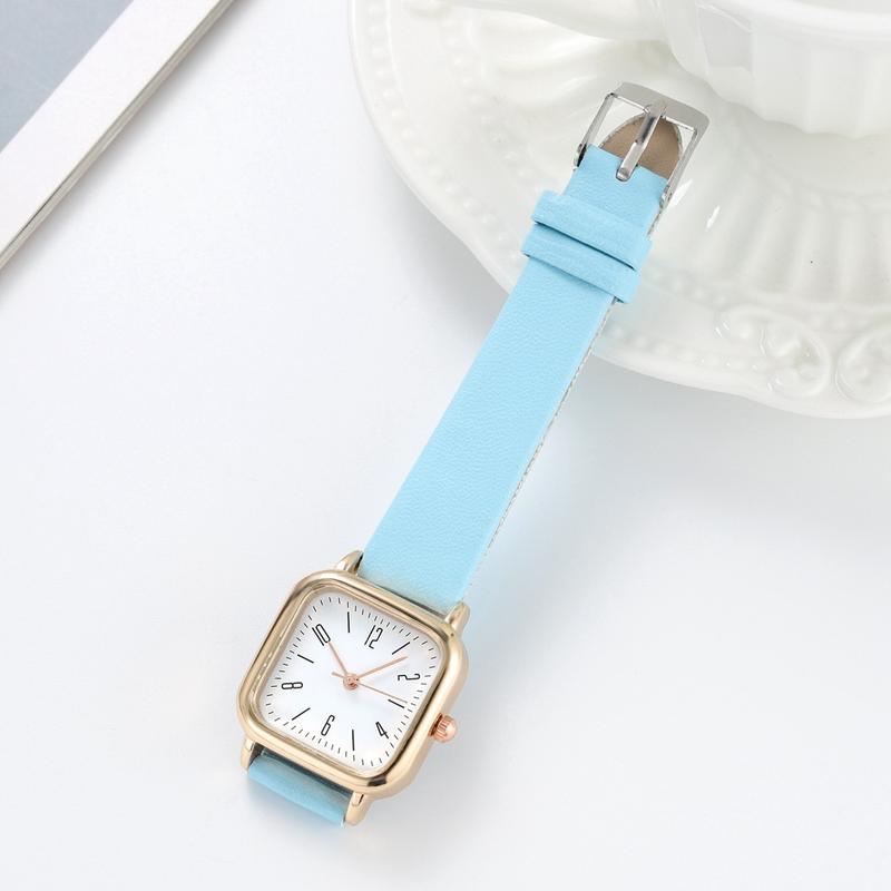 Orologio da donna alla moda, nuovo stile Instagram, serie Sen, moda digitale, minimalista, quadrato, con cintura per studenti, quadrante piccolo_voghion.com