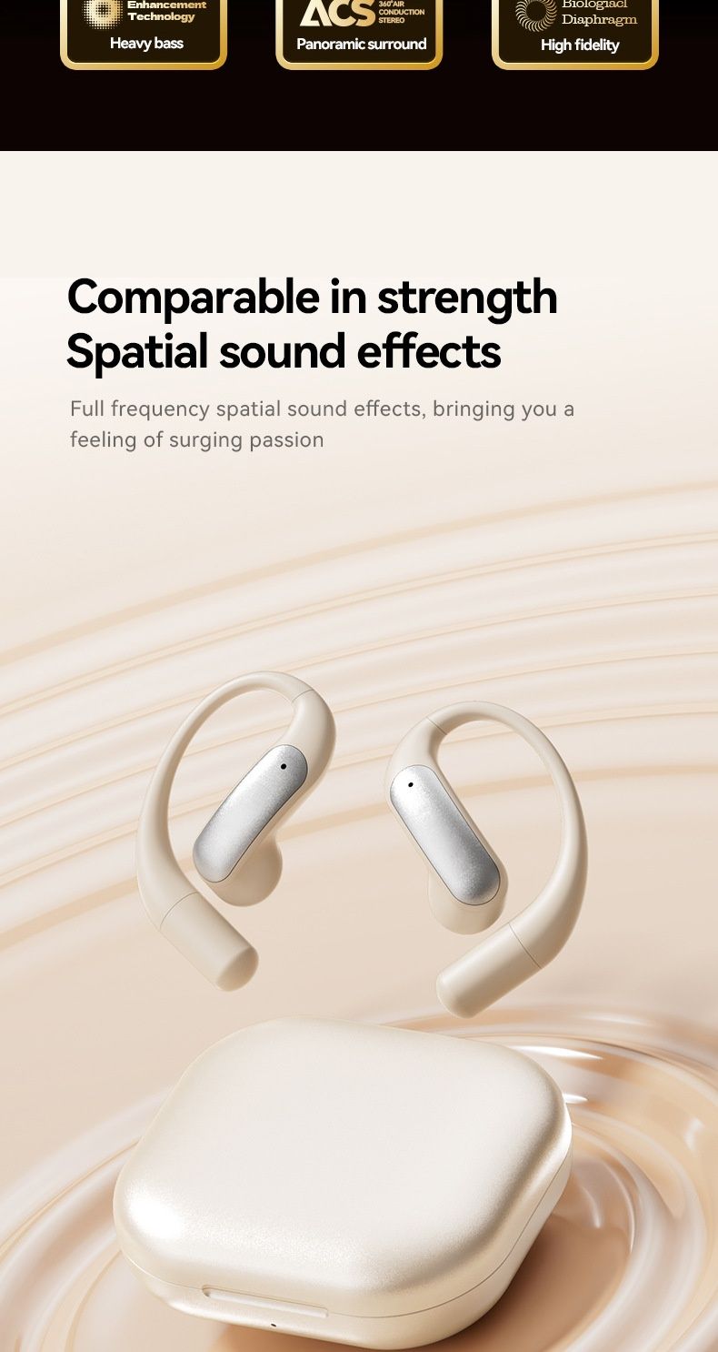 NeoGear M122 Noise Cancelling Long Battery Life Cross-Border 2025 New AI Translation Over-Ear Bluetooth Earbuds_voghion.com