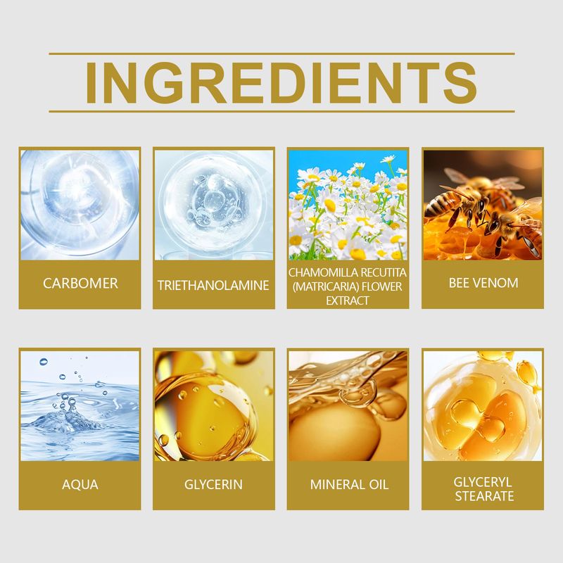 HOYGI Bee Venom Firming Moisturizing Voedt de huid mild, hydrateert en verheldert Dagelijkse huidverzorging Gezichtscrème_voghion.com