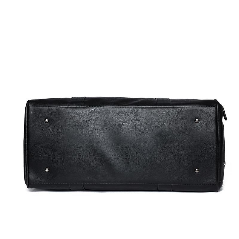 Men's Genuine Leather Travel With Shoe Compartment, Large Capacity Handbag, Shoulder Crossbody Bag, Waterproof And_voghion.com