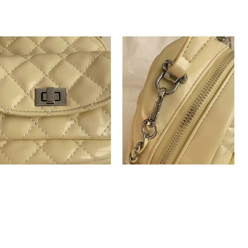 Fall/Winter New Versatile Small Backpack Travel Fashion Chain Bucket Bag For Women_voghion.com