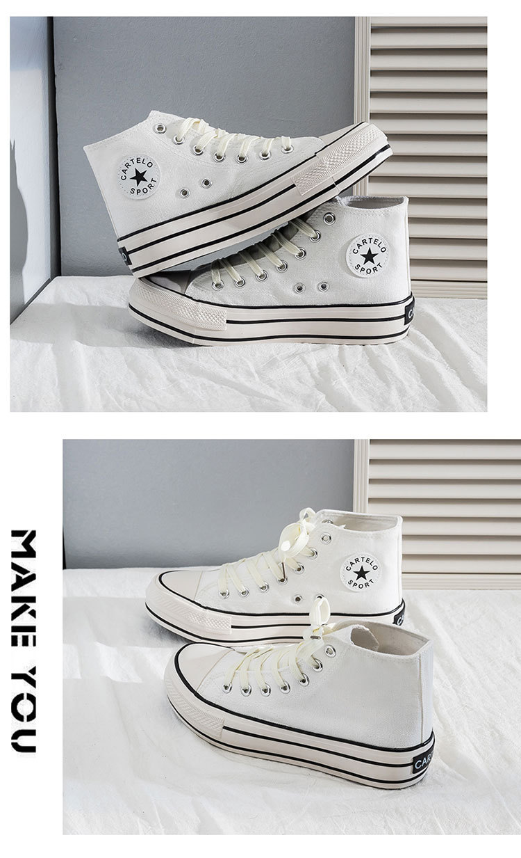 P Höhe zunehmende Schuhe Cm kleine weiße weibliche koreanische Version des neuen Studenten-Muffins mit dicken Sohlen, trendiger Keil-High-Top-Leinwand_voghion.com