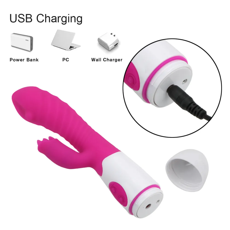 Vibratoren 30 Geschwindigkeit G-Punkt für Frauen, Dildo, Masturbieren, Kaninchen, Klitoris-Massagegerät, weibliche Stimulation, Erwachsene_voghion.com