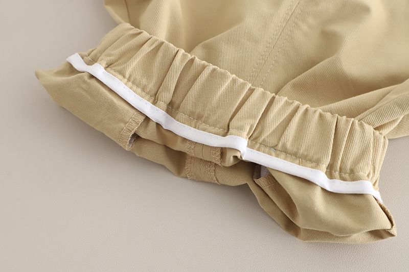 Camicia a quadri per bambini con etichetta piccola, a maniche corte, abbigliamento per ragazzi, abbigliamento estivo per neonati, pantaloncini, set due pezzi alla moda_voghion.com