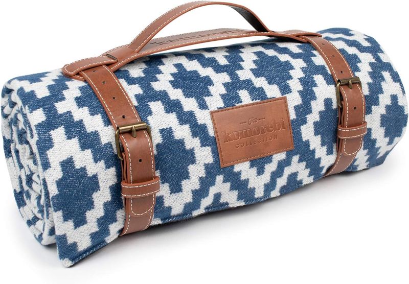Komorebi Extra Large Picnic 198.12cm X 149.86cm Waterproof Outdoor Blanket, Foldable Portable Sandproof Beach Blanket -_voghion.com