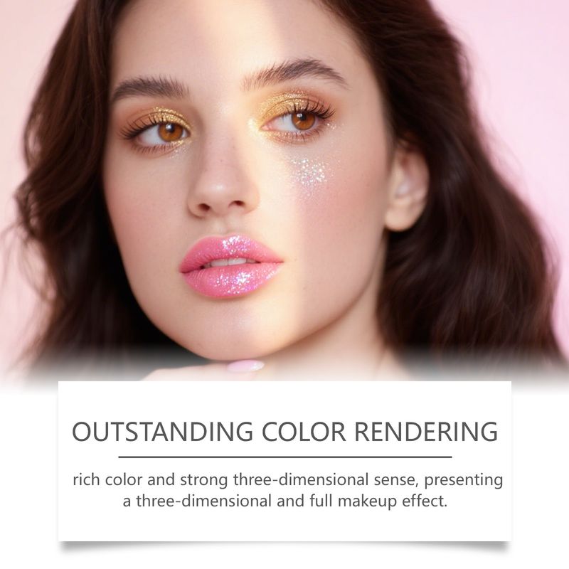 ZEPHOCO Tender Pink Lip Gloss Glitter Nourishing Smooth Moisturizing Plumping Long-lasting Lipstick_voghion.com