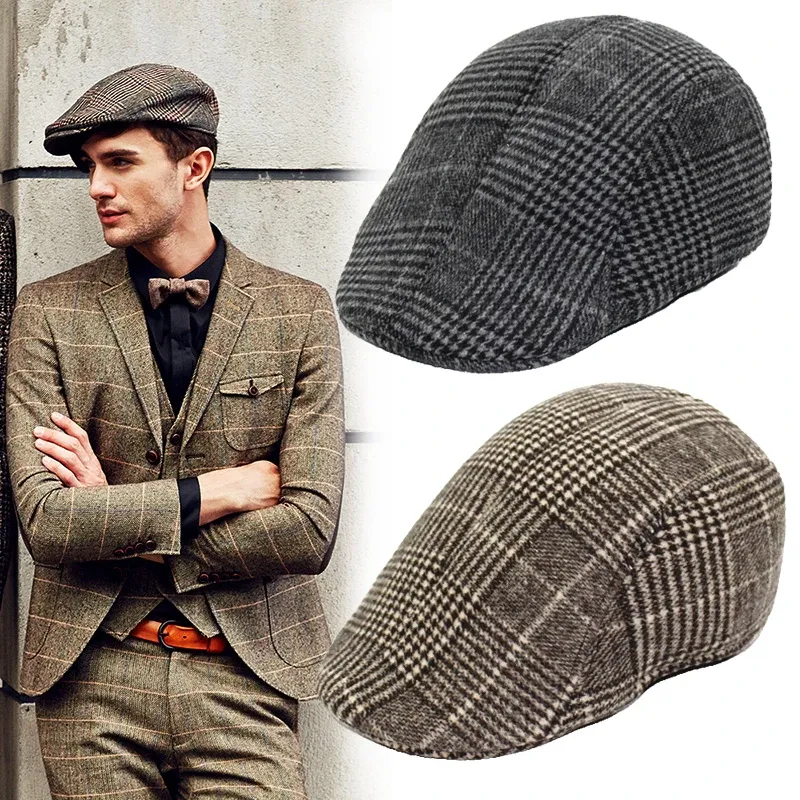 Kuuma alennusmyynti Kuuma alennusmyynti Muoti Uudet Miesten Newsboy Kevät ja Syksy Retro Beret Casual Hatut Unisex Villi Kahdeksankulmainen Lippalakki Talvipipo_voghion.com