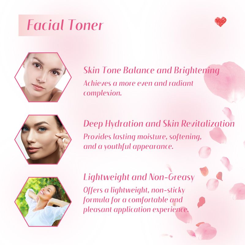 Hoygi Rose idratante in profondità, pulizia a lunga durata delle impurità, idratante e set non stretto_voghion.com