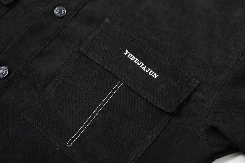 Men's Oversized Casual Jacket – Lightweight Windproof Bomber With Embroidery (Black/Gray, 4XL-11XL, Stretchable Polyester For Big & Tall)_voghion.com