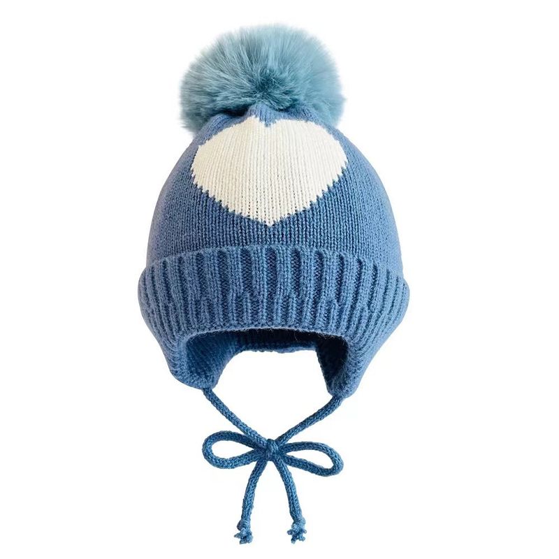 Plattform für die Pflege von Strickbabys, Fellknäuelmützen für Kinder, geflochtenes Haar mit Plüschisolierung_voghion.com