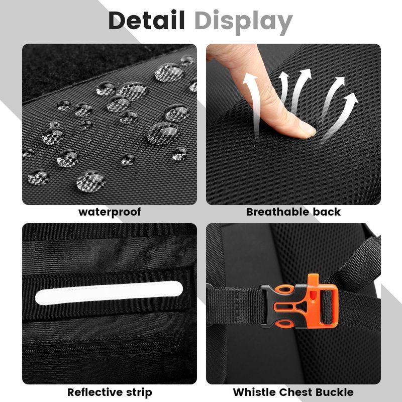 Skateboard Bag With USB Charging Port Laptop Backpack Multifunctional Backpack For Sports_voghion.com